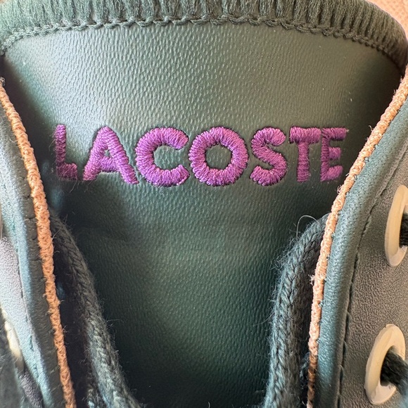 Lacoste Green and White Men's Sneakers - Picture 5 of 7